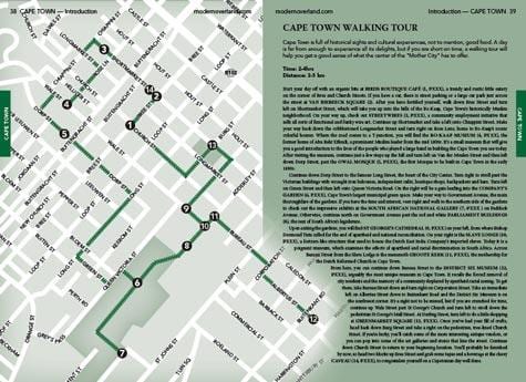 Cape Town walking tour χάρτης