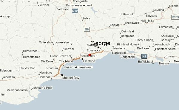 χάρτης του τζορτζ Κέιπ Τάουν