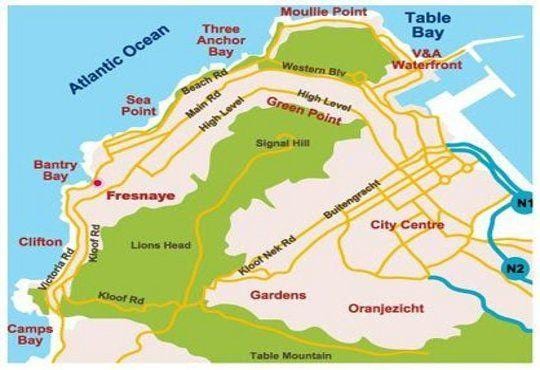 χάρτης της bantry bay Κέιπ Τάουν