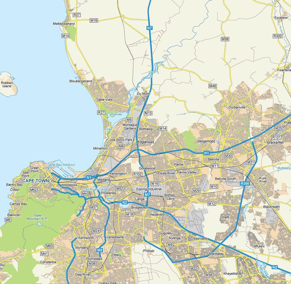 χάρτης της edgemead Κέιπ Τάουν