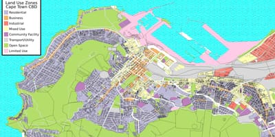 Cbd Cape Town εμφάνιση χάρτη