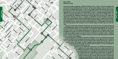 Cape Town walking tour χάρτης