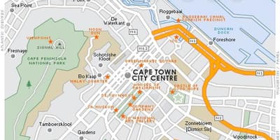Χάρτης του αιώνα της πόλης Cape Town