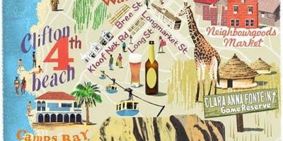 Εμφάνιση χάρτη four αξιοθέατα στο χάρτη Cape Town