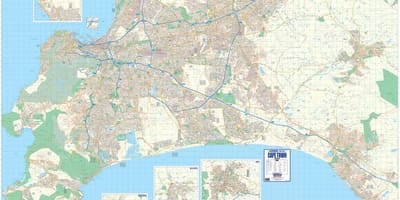 Εμφάνιση χάρτη χάρτης στούντιο του Κέιπ Τάουν