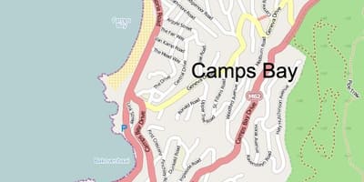 Χάρτης του camps bay street