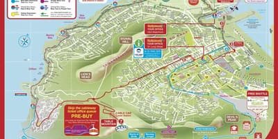 Εμφάνιση χάρτη Cape Town city sightseeing bus