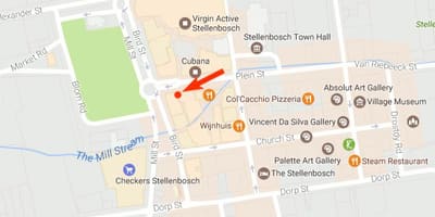 Χάρτης της dorp street Cape Town
