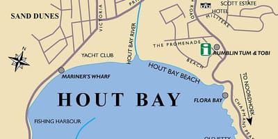 Χάρτης της hout bay, Cape Town εμφάνιση χάρτη