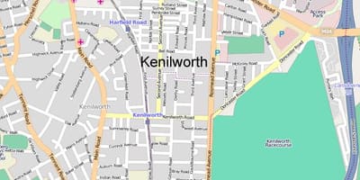 Χάρτης της kenilworth Κέιπ Τάουν