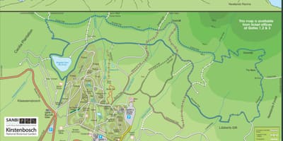 Kirstenbosch botanical gardens χάρτης