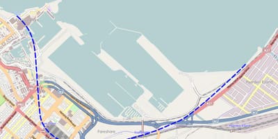 Χάρτης της strand street Cape Town