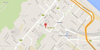 Χάρτης της wale street Cape Town